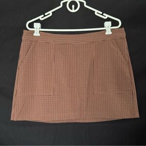 A New Day Brown Mini Skirt Casual L Large
